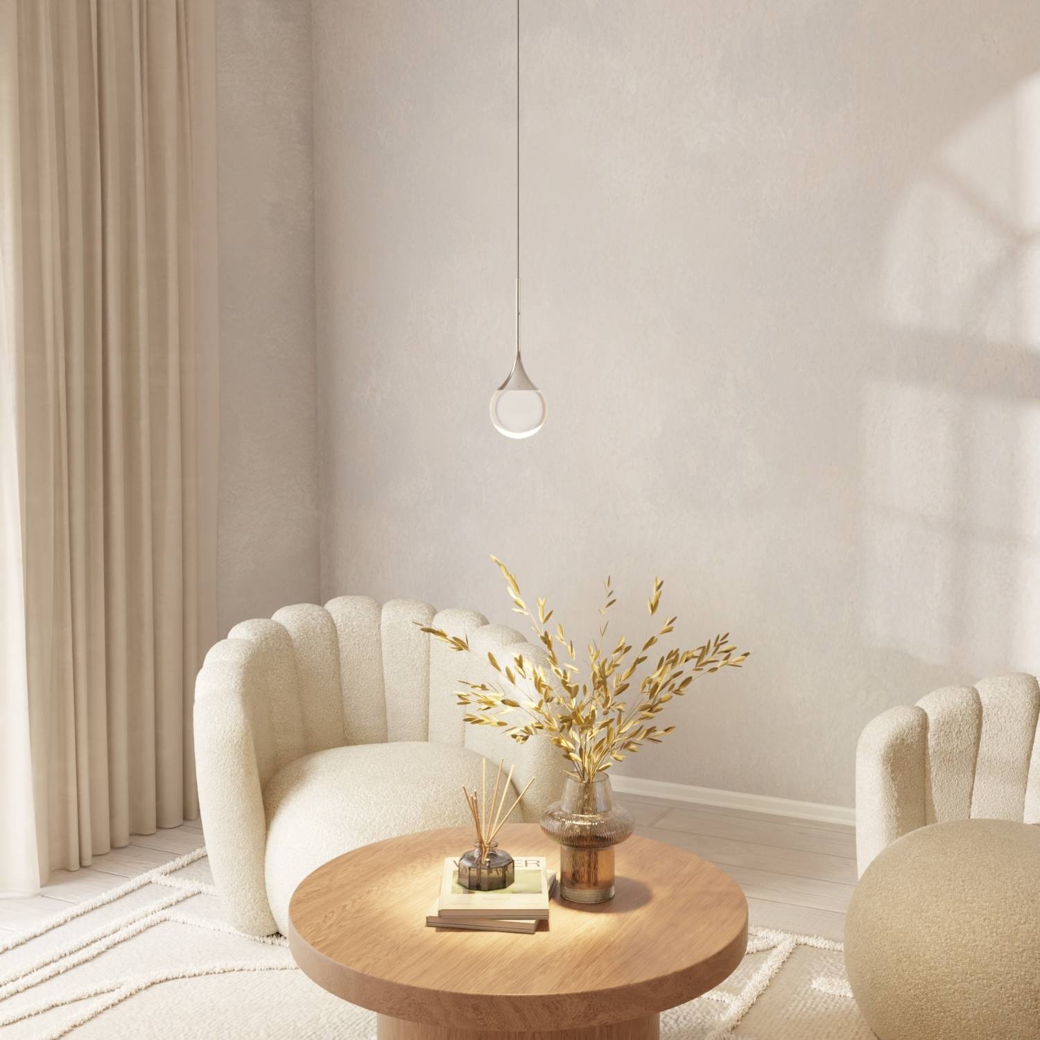 Fadio | Modern Chrome-Plated Pendant Lamp – lampgenie